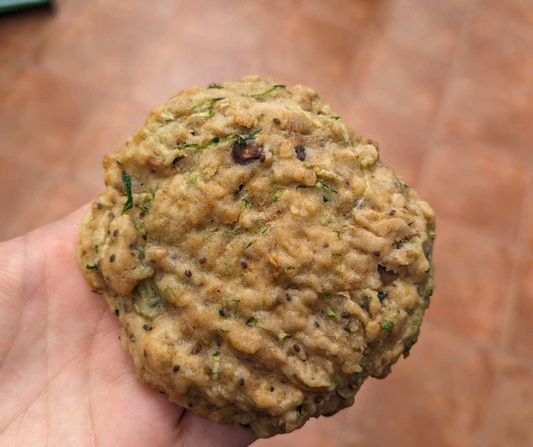 Galette à la courgette et protéiné au PVT