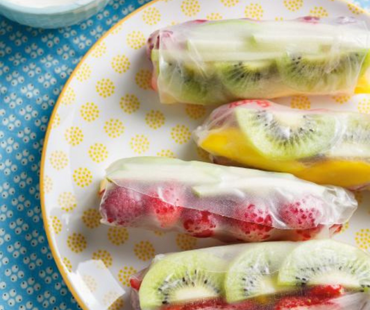 Rouleaux printaniers aux fruits