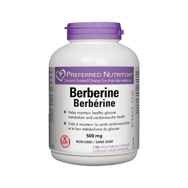 Berbérine-Preferred Nutrition (120 capsules)