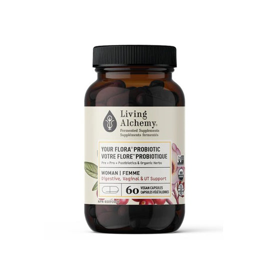 Votre Flore Probiotique FEMME- Living Alchemy (60 capsules)