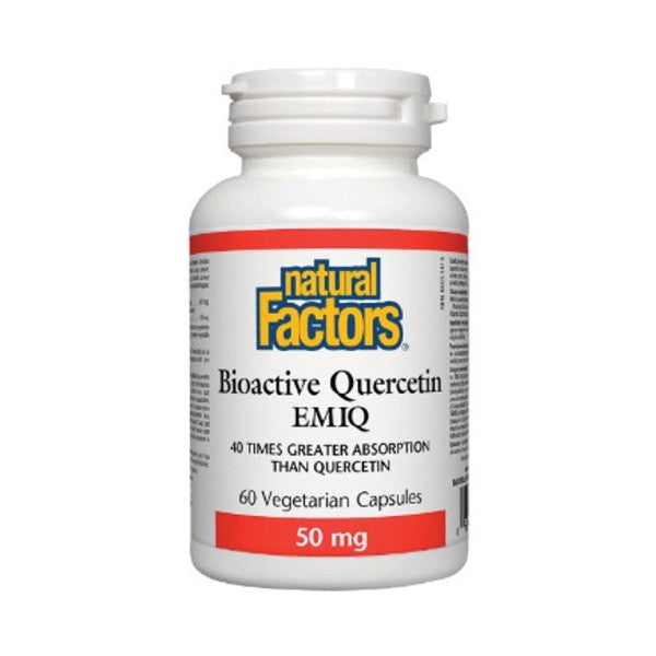Quercétine bioactive EMIQ 50mg Natural Factors (60 capsules)