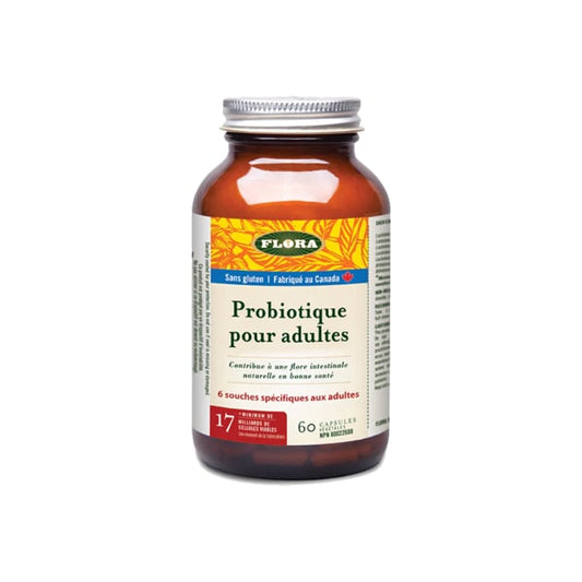 Probiotique pour adultes Flora (60 caps)