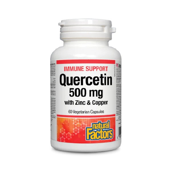 Quercétine 500 mg avec zinc et cuivre  Naturals Factors (60 capsules)
