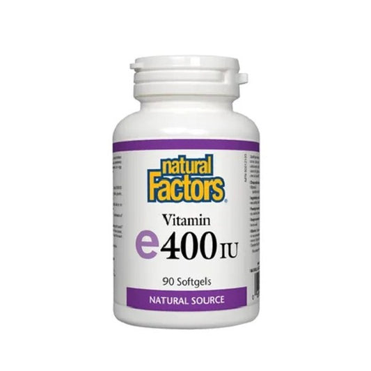 Vitamine E 400 UI Natural Factors (90 gélules)